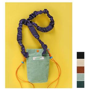 BR61 골덴 미니 여성 크로스백 핸드폰백 곱창끈 토트