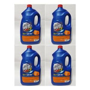 용기 비트 액체세제 드럼용 4개입 CJ라이온 세제 4L