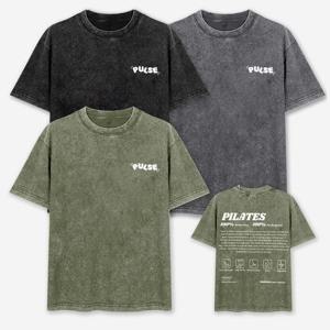 남녀공용 펄스 피그먼트 프린팅 반팔티 SD-250802