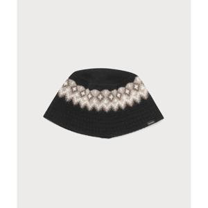 커버낫 로고 자카드 램스울 버킷햇 B1 CO2504CA07 BK BE