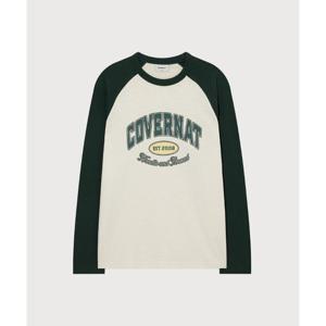 커버낫 슬럽 래글런 아치로고 롱슬리브 B1 CO2503LT14 GN NA