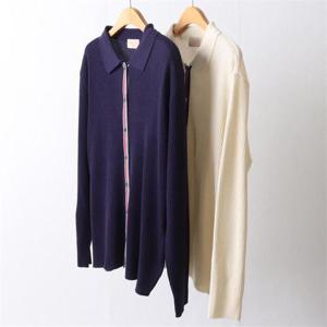 [강물처럼]빅사이즈사랑해요 I304L203 세로줄배색카라가디건 RM