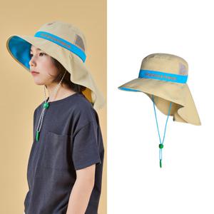 [빅토리아앤프렌즈] 휘슬 챙모자_UV와이어 플랩썬햇_베이지