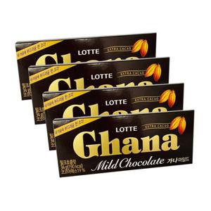 NCM 가나 마일드 34g 4개 아이들 간식 초콜릿 과자 모음