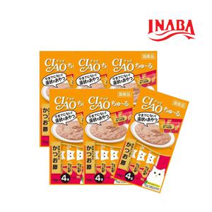 이나바 고양이간식 차오츄루 4SC-75 가쯔오부시 56G 6개