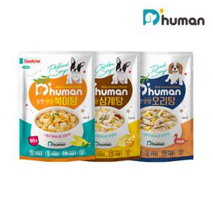 [듀먼] 강아지 영양식 3종 30팩 세트 (삼계탕 10팩, 북어탕 10팩, 오리탕 10팩)