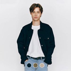 [백화점][지오다노] 남성 봄 간절기 루즈핏 셔츠타입 버튼 자켓 075515