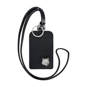 메종키츠네 카드지갑 MM05348LC0043P199 BLACK DOM