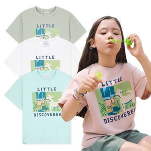 [백화점]디스커버리키즈 [택가 49,000원] 키즈 콜라보 전면그래픽 반팔티셔츠 DKRS56053