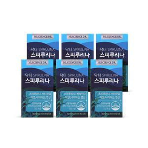닥터 스피루리나 6박스 (6개월분) 하와이산 피부건강 항산화 비타민D 아연 엽산