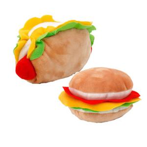 펫모닝 햄버거모양 강아지 장난감 인형