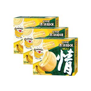 오리온 초코파이 정 바나나 444g 12봉입 x 3개 / 초코케익