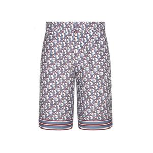 디올 오블리크 실크 반바지 라이트블루 남성 013C121A4751 065