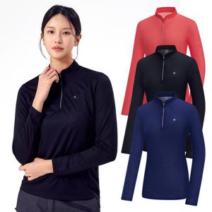 콜핑 여성 스판 하이쿨 쿨링 등산 긴팔 집업 티셔츠 2301TK427W