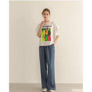 [르니앤맥코이(여성)]컬러프린트 왕퍼프티셔츠 (ML05TS070FJY)