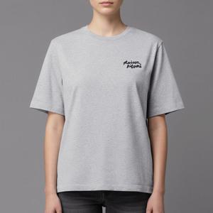 메종키츠네 핸드라이팅 반팔티 MW00126KJ0119 H120