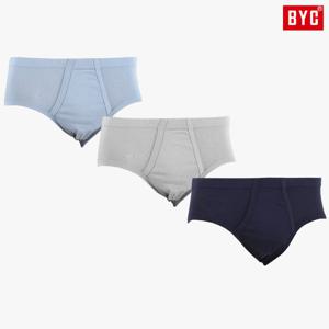 BYC 남성브리프 남자면삼각팬티 순면 소변구있는 1매입