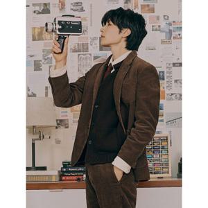 [빈폴멘] 코듀로이 캐주얼 셋업 재킷  브라운 (BC4X11C61D)