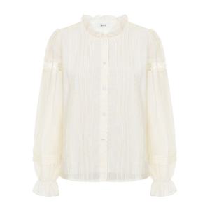 [에이비에프지]레이스 디테일 러블리 긴팔 블라우스APY3HB45I