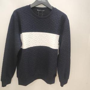 뱅뱅 HC15 뱅뱅 가을 남성 빅사이즈 배색 자카드 도톰한 맨투맨 티셔츠 BTK672