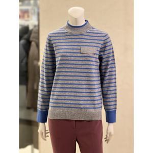 벨리시앙 세이브존01 스트라이프 반하이넥 니트(2color) KT4408
