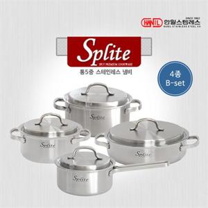 한일 스플릿 IH 통5중 냄비 4종(16편+18+20+24전)