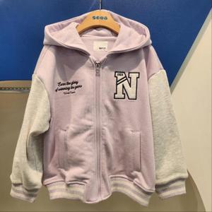 에스핏 HC23 배색 후드 야구 점퍼 SJZ101FKJP06