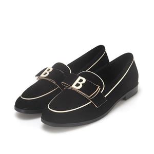 [바바라(슈즈)]B로고 배색 포인트 데일리 로퍼_BBF552_BK