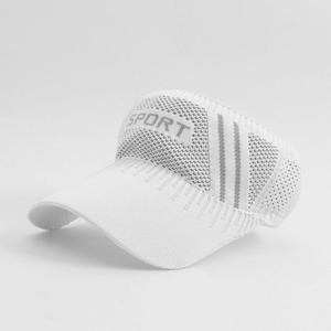 심플 메쉬 짜임 화이트 스포츠 썬캡 여름 운동 모자