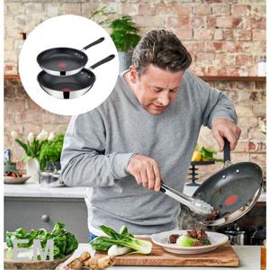 [테팔(가전)]테팔 인덕션 제이미 올리버 퀵앤이지 SS프라이팬 24cm/볶음팬 28cm