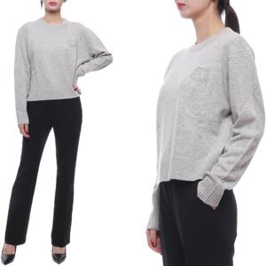 [메종키츠네] 24FW 여성 볼드 폭스헤드 자수 니트 (NW00810KT1112 H120 24F)