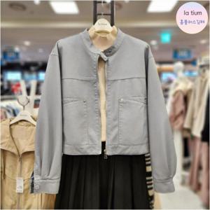 라티움 HC03 여성 팔편한 신축성있는 차이나 크롭 가죽(합.피)자켓 L25 17JK01 71