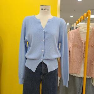 르피타 DP01 반브이넥  가디건 L251BKT302