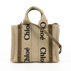 끌로에 리넨 Woody 스몰 토트백 CHC23AS397L1720X