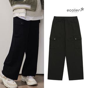 [에꼴리에]여자 봄신상 특양면 세미와이드 카고바지(25A0252)_CC