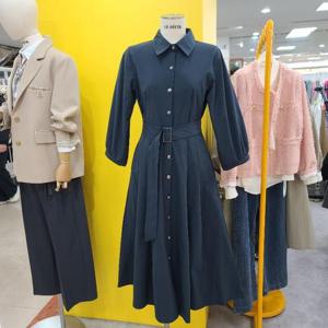 르피타 DP01 앞단추 벨티드원피스 L251UOP306