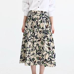 [비꼴리끄]코튼 프린트 개더 스커트 B252WK3070