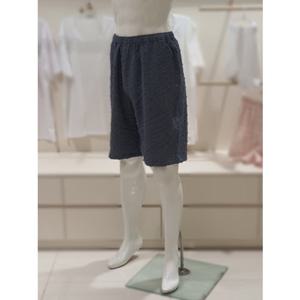 [바바라] 플로킹 남성 5부 반바지 잠옷 AMP4600P (블루)