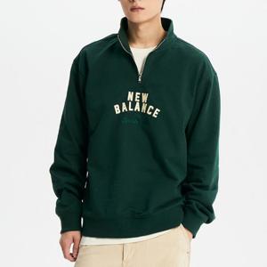 뉴발란스 공용 스포츠클럽 세미오버핏 반집업 맨투맨 NBNCE11213-62