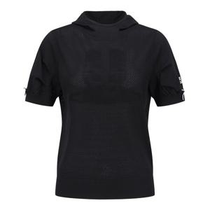 [파리게이츠] 여성 리본 커프스 후드 반팔 니트 521E2SR407_BK