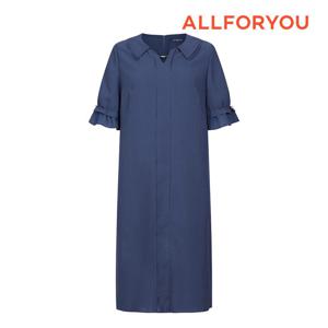 [올포유][올포유]여성 카라 솔리드 반팔 원피스 ALONM5226-906