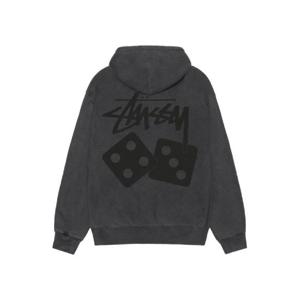 스투시 피그먼트 다이드 다이스 집 후드 블랙 1975077