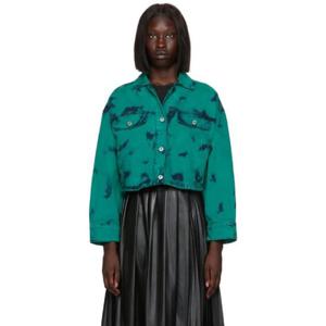 엠에스지엠 청자켓 SSENSE 익스클루시브 블루 데님 재킷 222443F060001