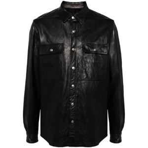 26 SS 릭오웬스 가죽 셔츠 재킷 RU02D6729LBW TP432280060