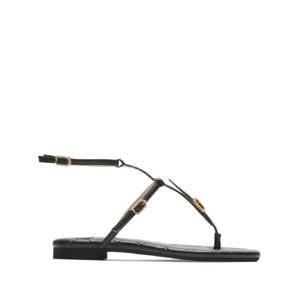 26 SS N21 크리스털 장식 버클 가죽 샌들 24ESP05010501 TP432491531