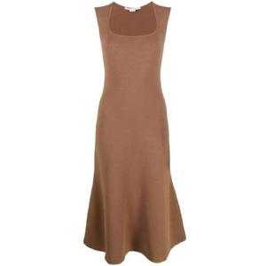 26 SS 스텔라 매카트니 스퀘어 넥 민소매 플레어 드레스 6K0050S2076 TP438401898