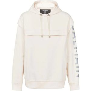 26 SS 발망 발망 컷아웃 디테일 로고 프린트 후드티 YH0JT145BB94 TP435973895