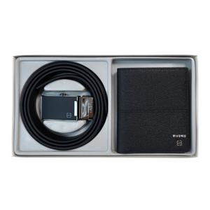 25 신상 모던 클래식 심플 남성 중 지갑 벨트 세트 상품 ECESSB355BK