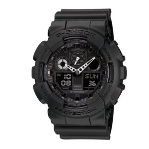 [지샥]GA-100-1A1DR LIC 빅페이스 올블랙 아날로그와 디지털의 콤비