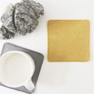 아트박스/메이메이 코튼 프린지 티코스터(머스타드)